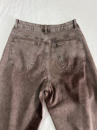 Pantalón ancho café beige talla 38