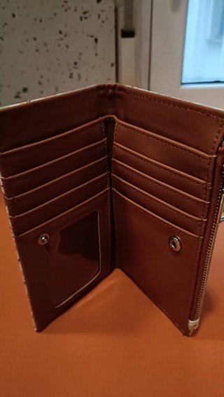 Billetera-monedero con estampado floral
