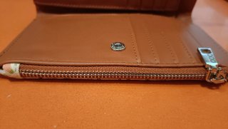 Billetera-monedero con estampado floral