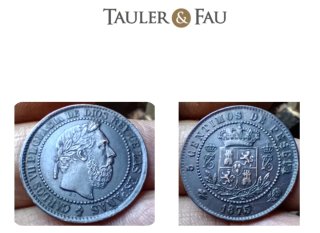 Carlos VII 1875 5 Pesetas EBC- MBC+