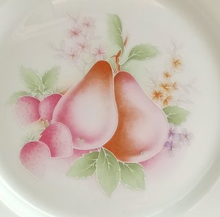 6 Platos Limoges Ternet Porcelana Frutas
