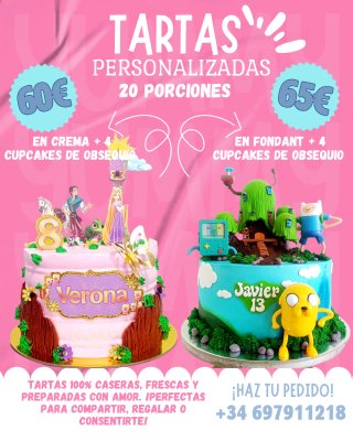 Tartas temáticas totalmente personalizadas
