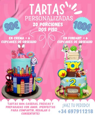 Tartas temáticas totalmente personalizadas