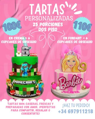 Tartas temáticas totalmente personalizadas