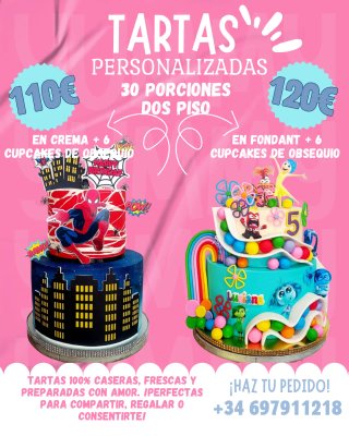 Tartas temáticas totalmente personalizadas