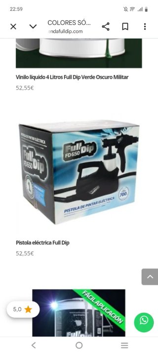 Kit para pintar Full Dip Azul Mate