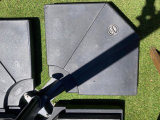 Parasol 3x3m Gris Antracita. Marca Belveo.
