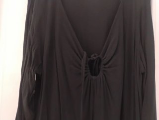 Vestido corto negro