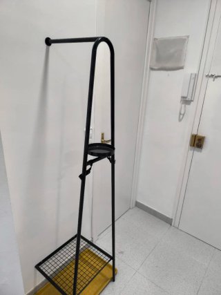 Perchero ALGANAS Metálico Ikea Negro