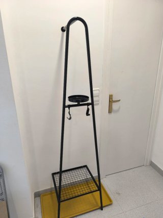 Perchero ALGANAS Metálico Ikea Negro