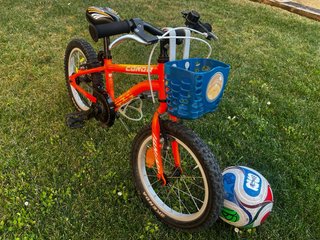 Bicicleta infantil 16 pulgadas naranja