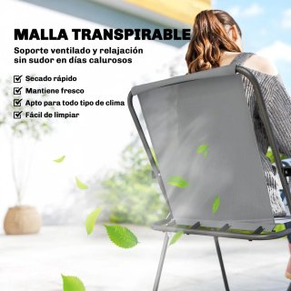 Conjunto Mesa y Sillas Jardín 8 Piezas