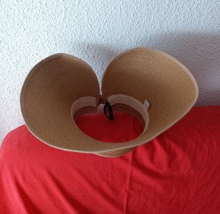 Visera de paja para mujer