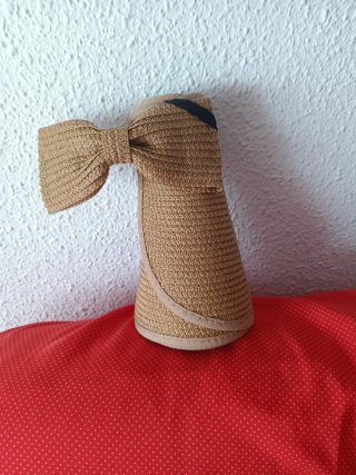 Visera de paja para mujer
