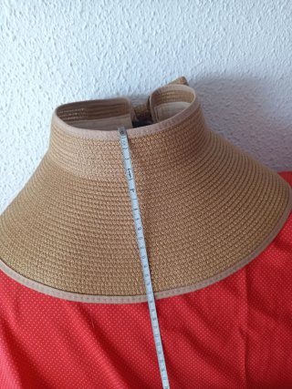 Visera de paja para mujer