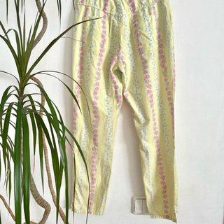 Pantalones vintage estampado floral S/M