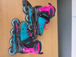 Patines Rollerblade Microblade G20 + Protecciones