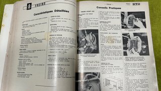 Revista técnica Simca 1000, Renault 14 en francés.