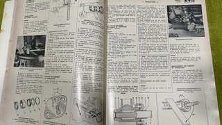 Revista técnica Simca 1000, Renault 14 en francés.