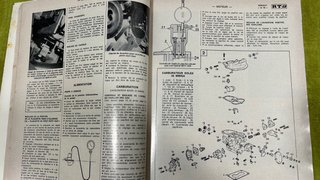 Revista técnica Simca 1000, Renault 14 en francés.