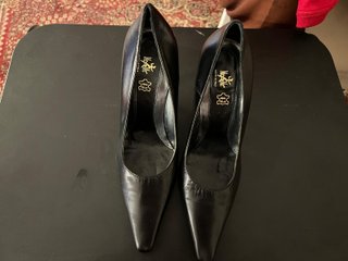Scarpe eleganti in vera pelle nera