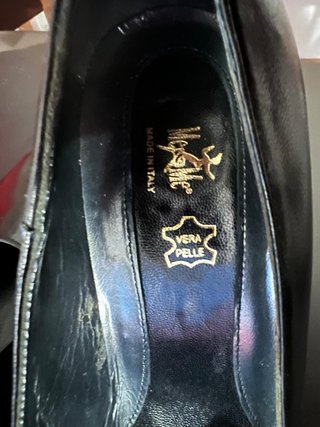 Scarpe eleganti in vera pelle nera