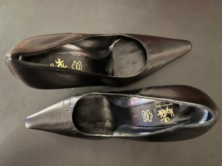 Scarpe eleganti in vera pelle nera