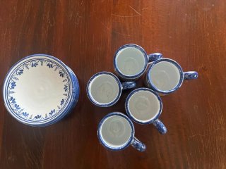 Juego de tazas de cerámica