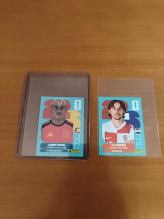 Cromos Panini Lamine Yamal y Modric mundial 2026
