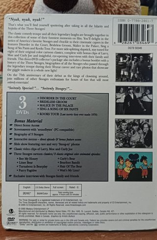 DVD Los Tres Chiflados Edición Coleccionista