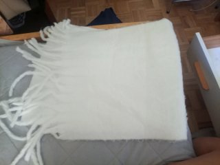 Conjunto gorro y bufanda de pelo sintético