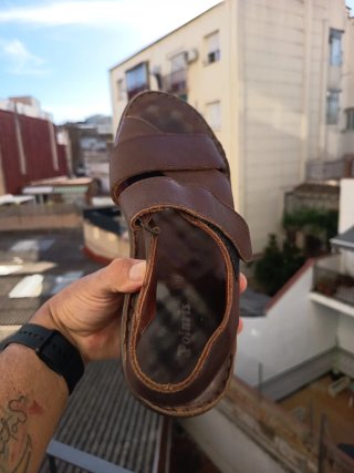 Sandalias de cuero hombre T.42