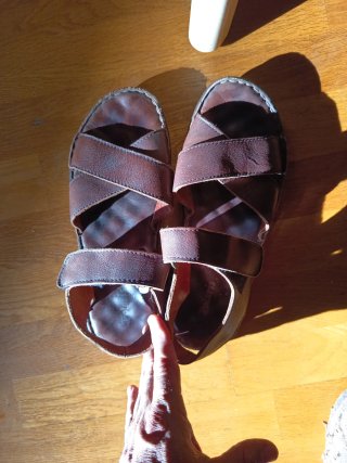 Sandalias de cuero hombre T.42