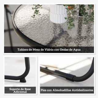 Conjunto Mesa y 4 Sillas Jardín