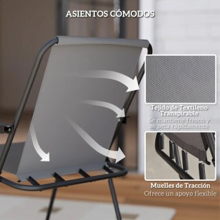 Conjunto Mesa y 4 Sillas Jardín