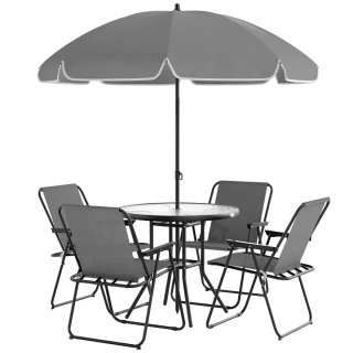 Conjunto Mesa y 4 Sillas Jardín