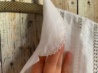 Camisón vestido  antiguo algodon blanco ligero
