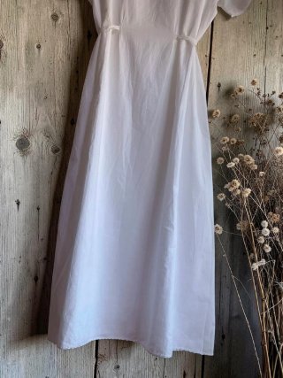 Camisón vestido  antiguo algodon blanco ligero