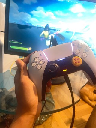 Mando PS5 Blanco con Joystick Dragon Ball