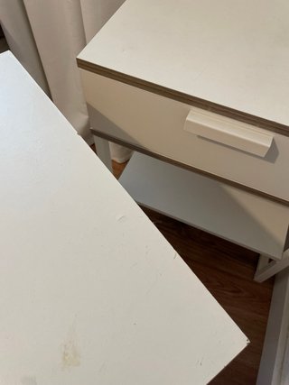 Mesitas de noche madera y metal