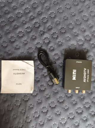 Adaptador Convertidor RCA a HDMI Mini AV2HDMI