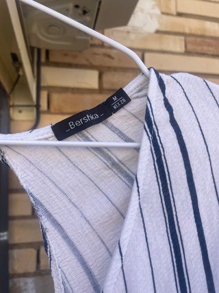 Crop top de rayas de Bershka