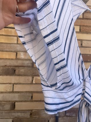 Crop top de rayas de Bershka