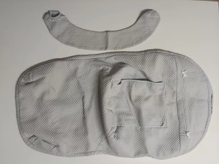 Funda para silla de bebé gris