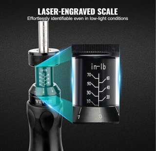 Destornillador dinamométrico digital VEVOR 1/4"