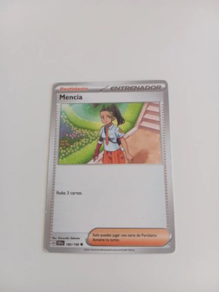 Carta Pokémon Entrenador Mencía 180/198