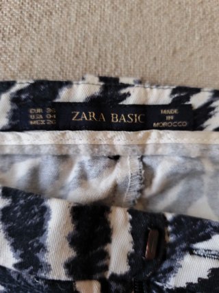 Pantalones pesqueros estampado cebra