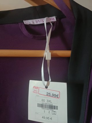 Camisón y Bata Énfasis Morado Talla 3XL