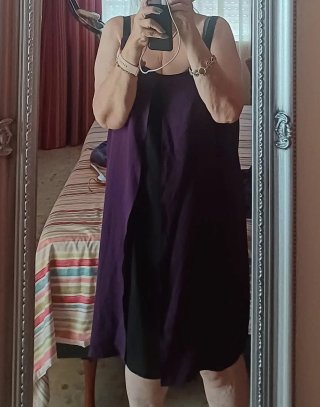 Camisón y Bata Énfasis Morado Talla 3XL