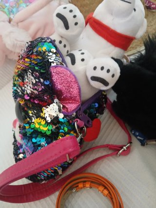 Lote de perritos bolso peluches y accesorios